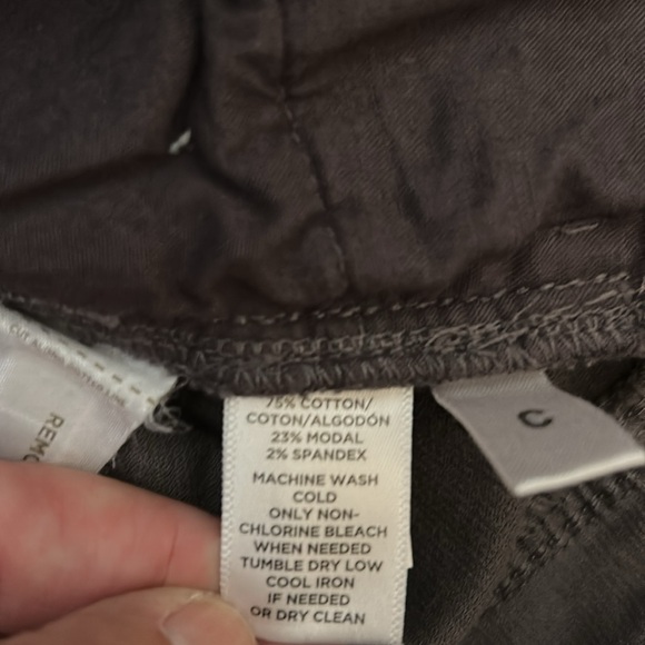 LOFT Charcoal Corduroy Pants - Picture 4 of 5